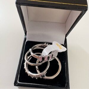 Bomb Party Delicates Embrace the Gentle Exceptions Rings BlackOnyx & RoseQuartz